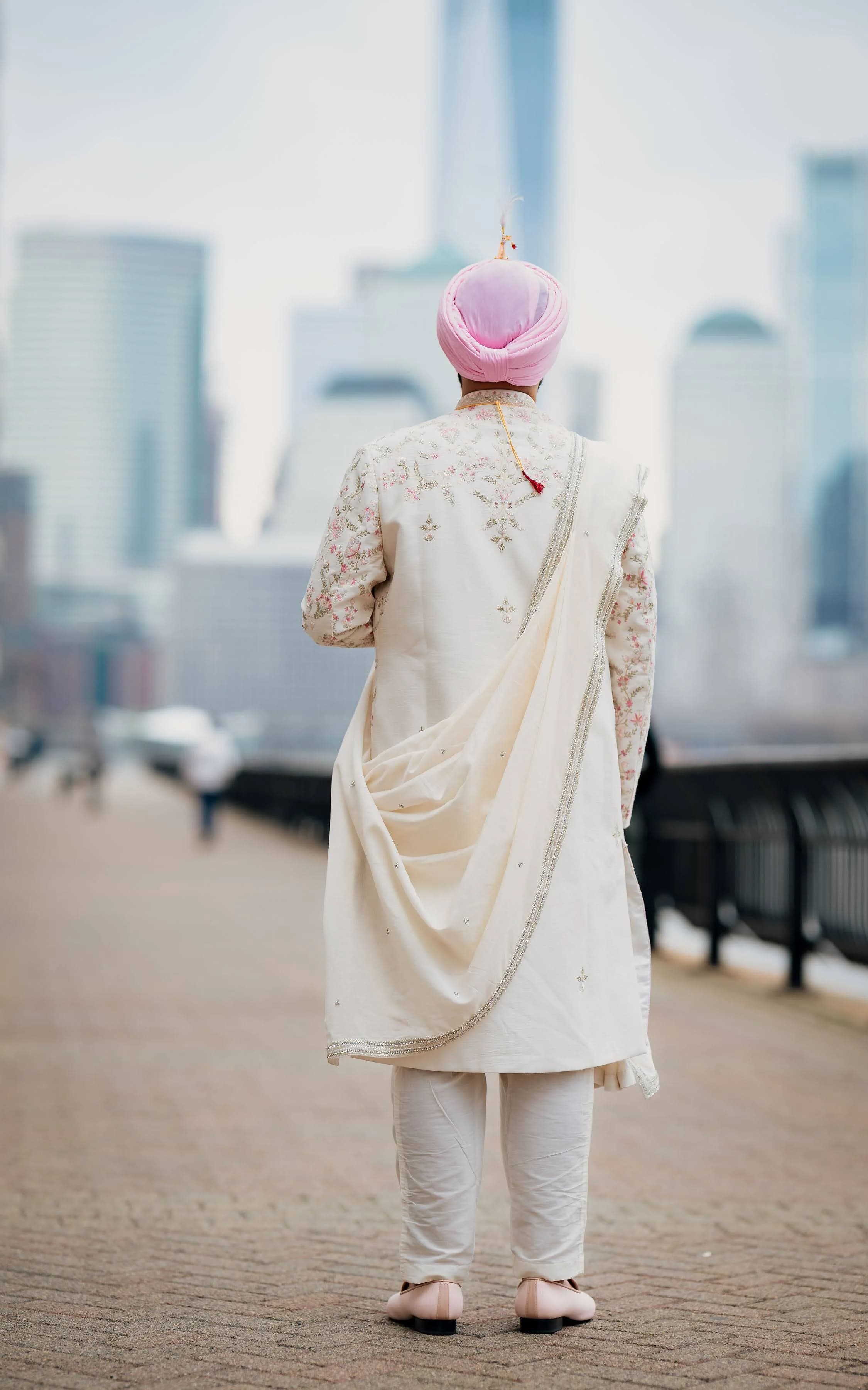 Image 2 of Cream Sherwani by Custom / Other