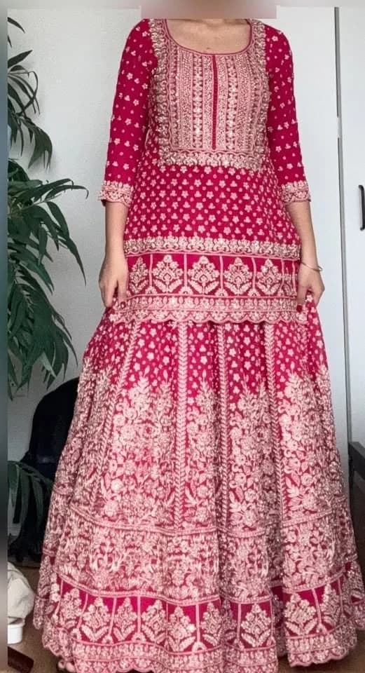 Image 4 of Pink Lehenga by Custom / Other