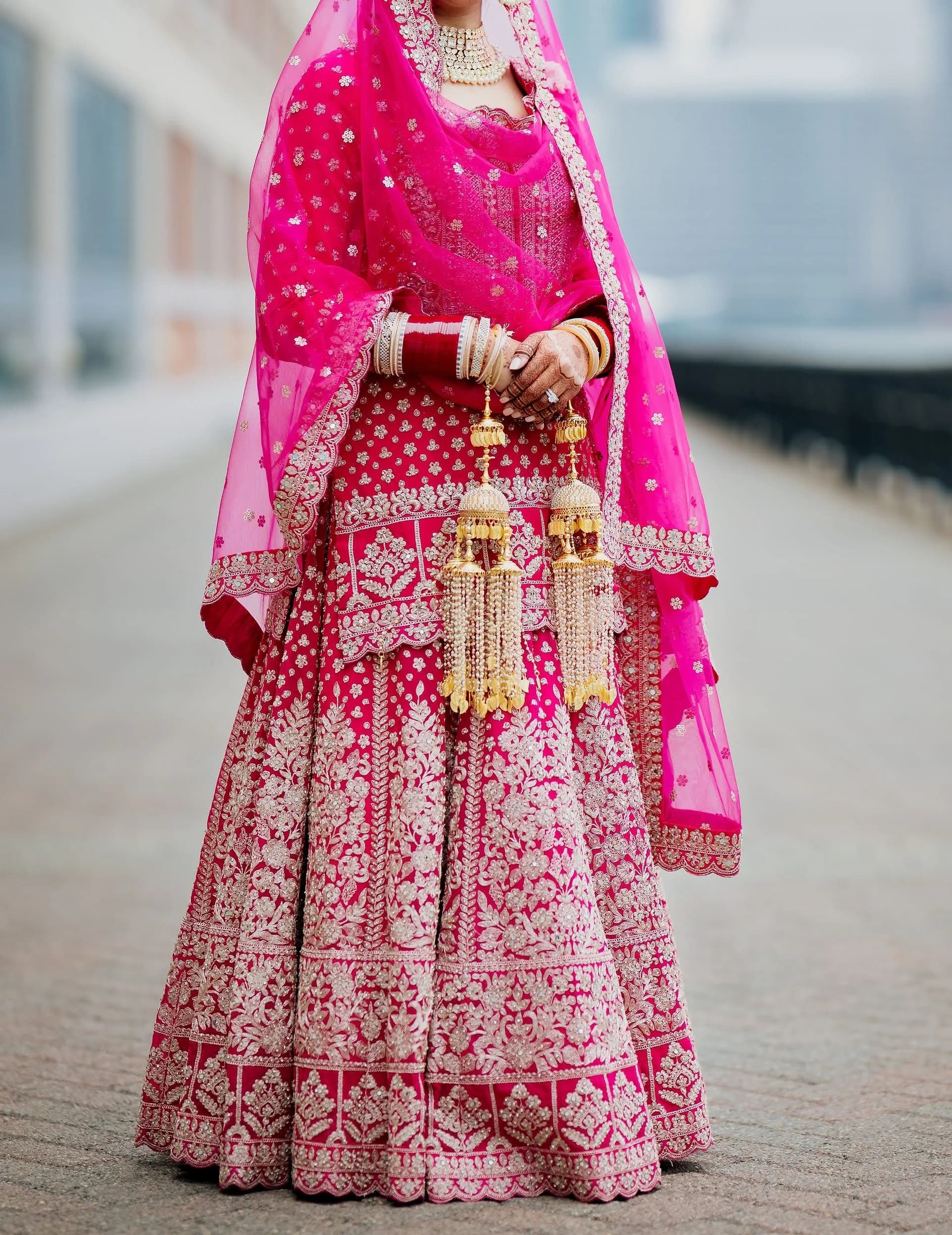 Image 1 of Pink Lehenga by Custom / Other