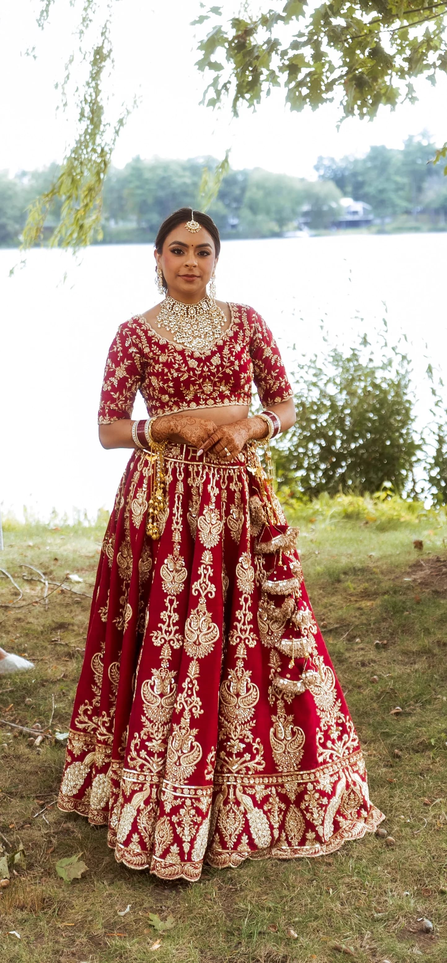 Image 1 of Red Lehenga by Custom / Other