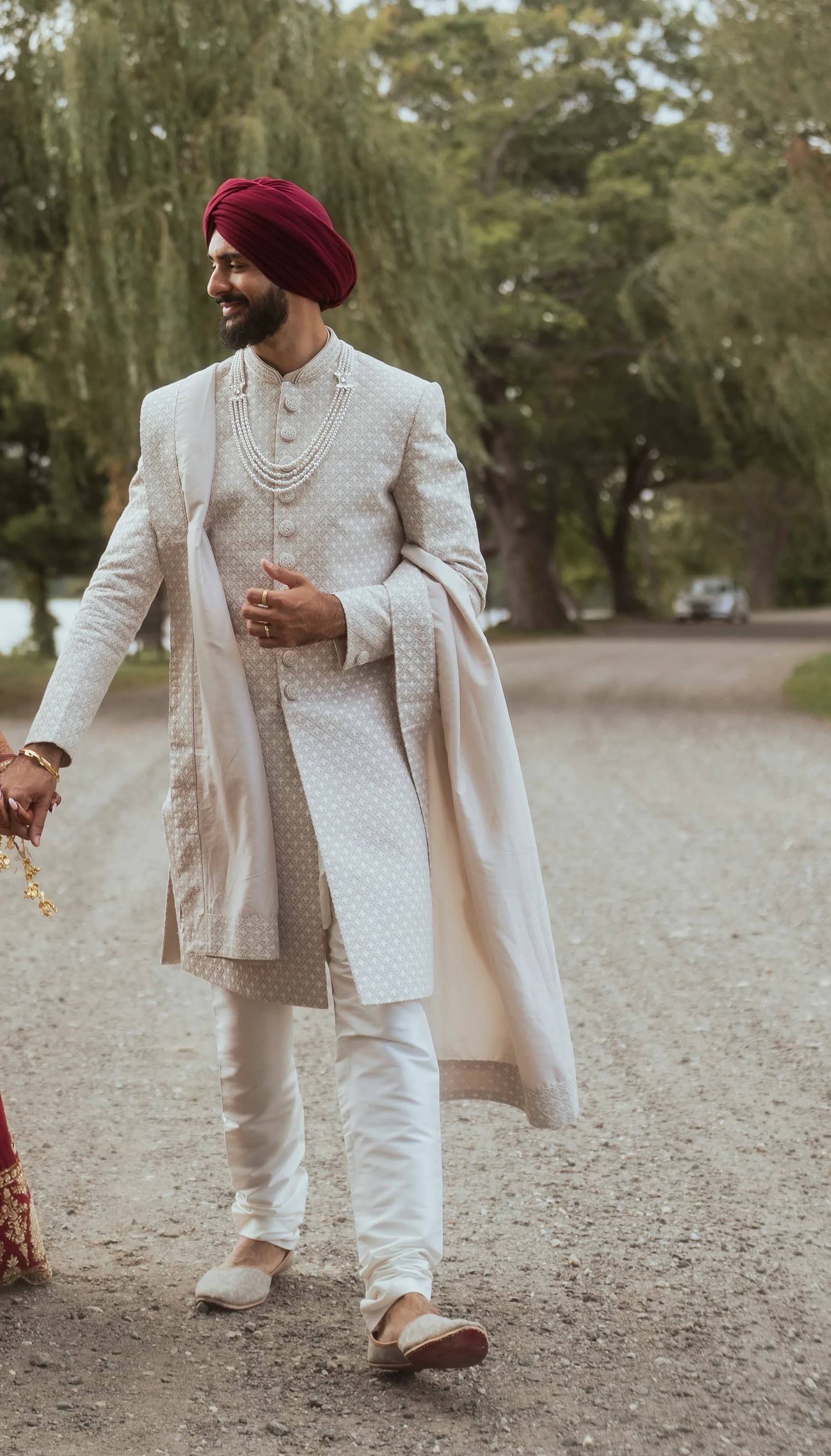 Image 1 of Cream Sherwani by Custom / Other