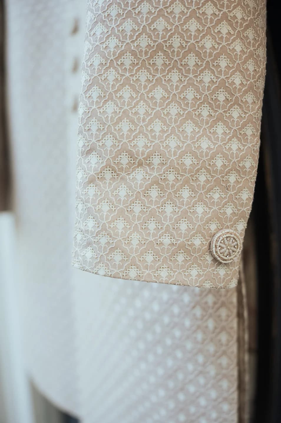 Image 2 of Cream Sherwani by Custom / Other