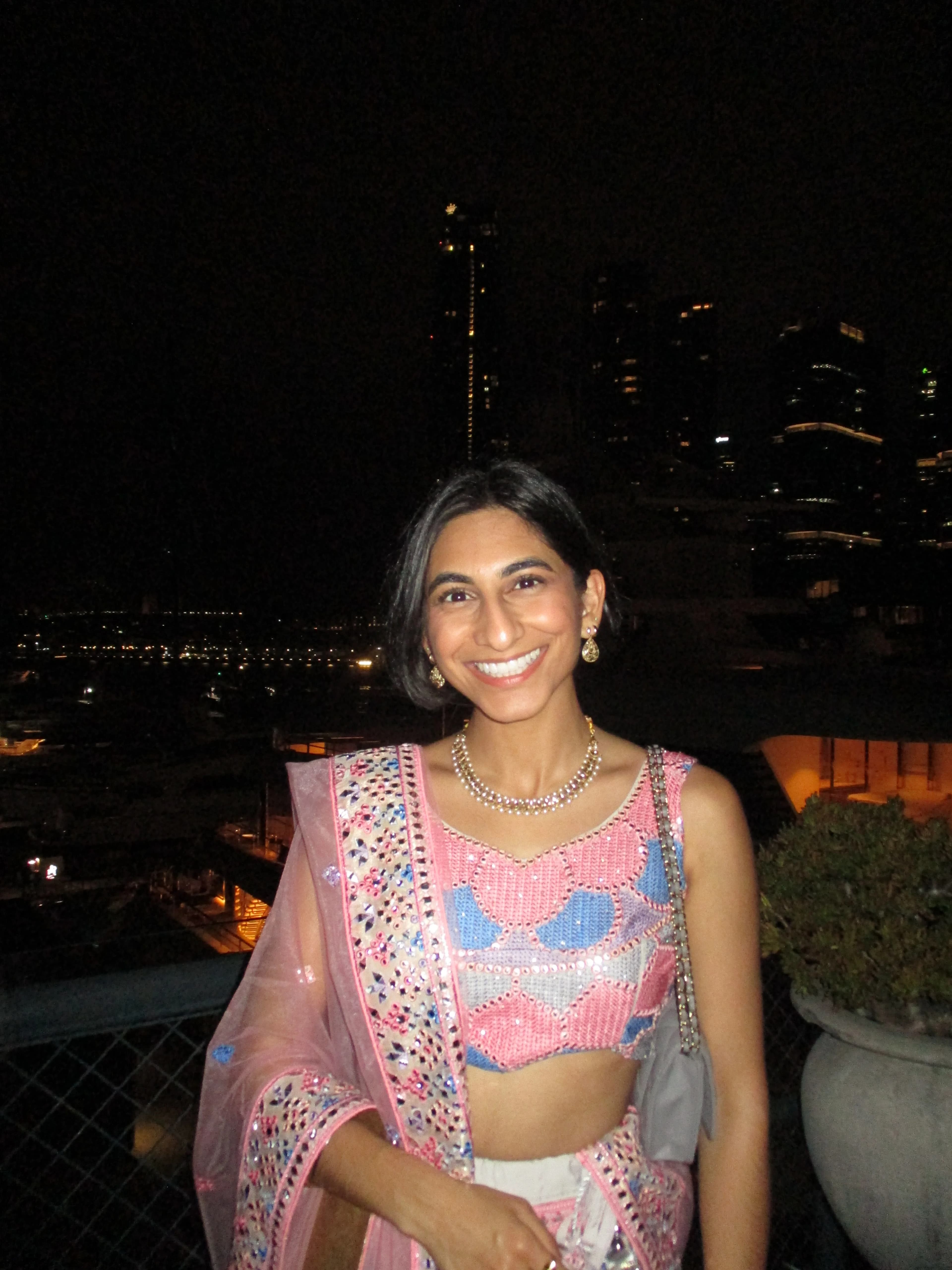 Image 3 of White Lehenga by Custom / Other