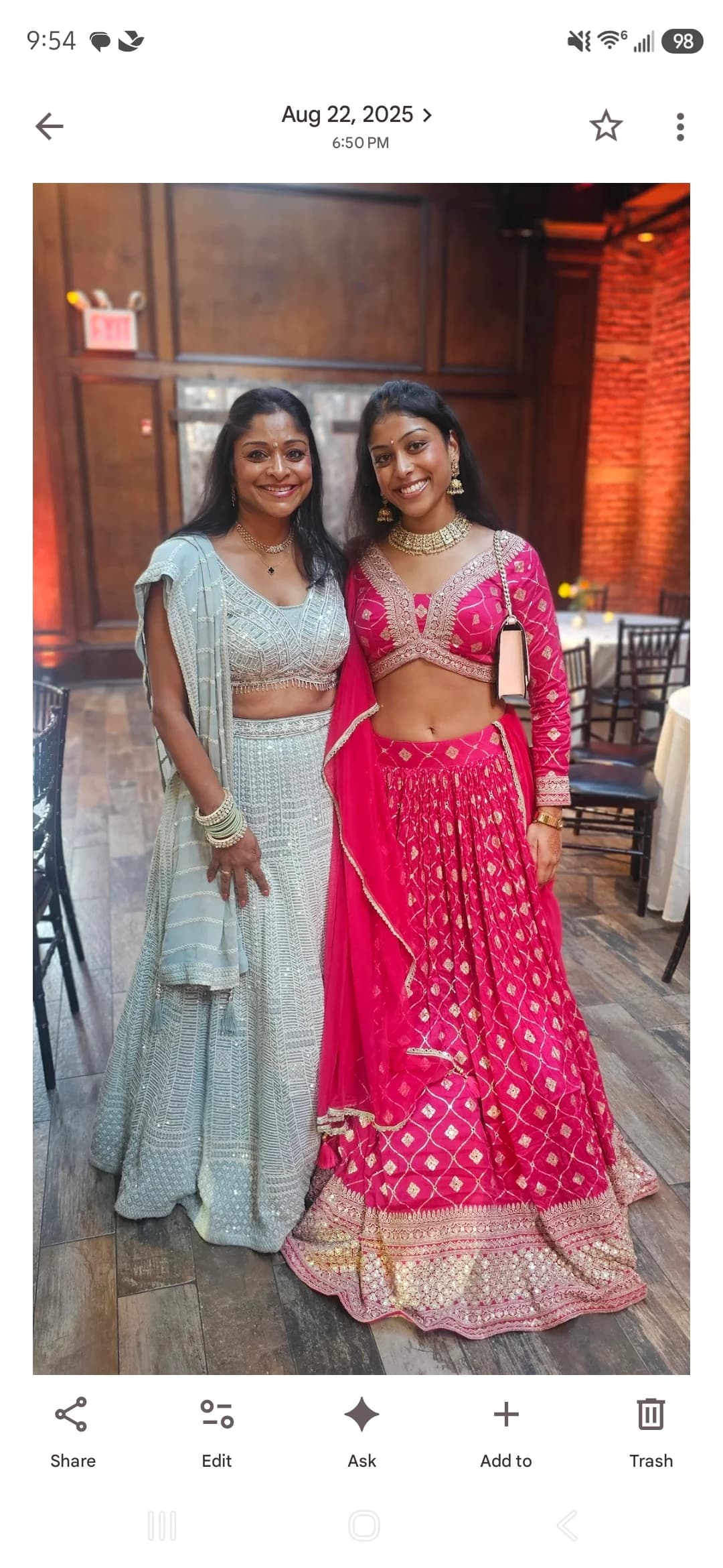 Image 2 of Pink Lehenga by Custom / Other