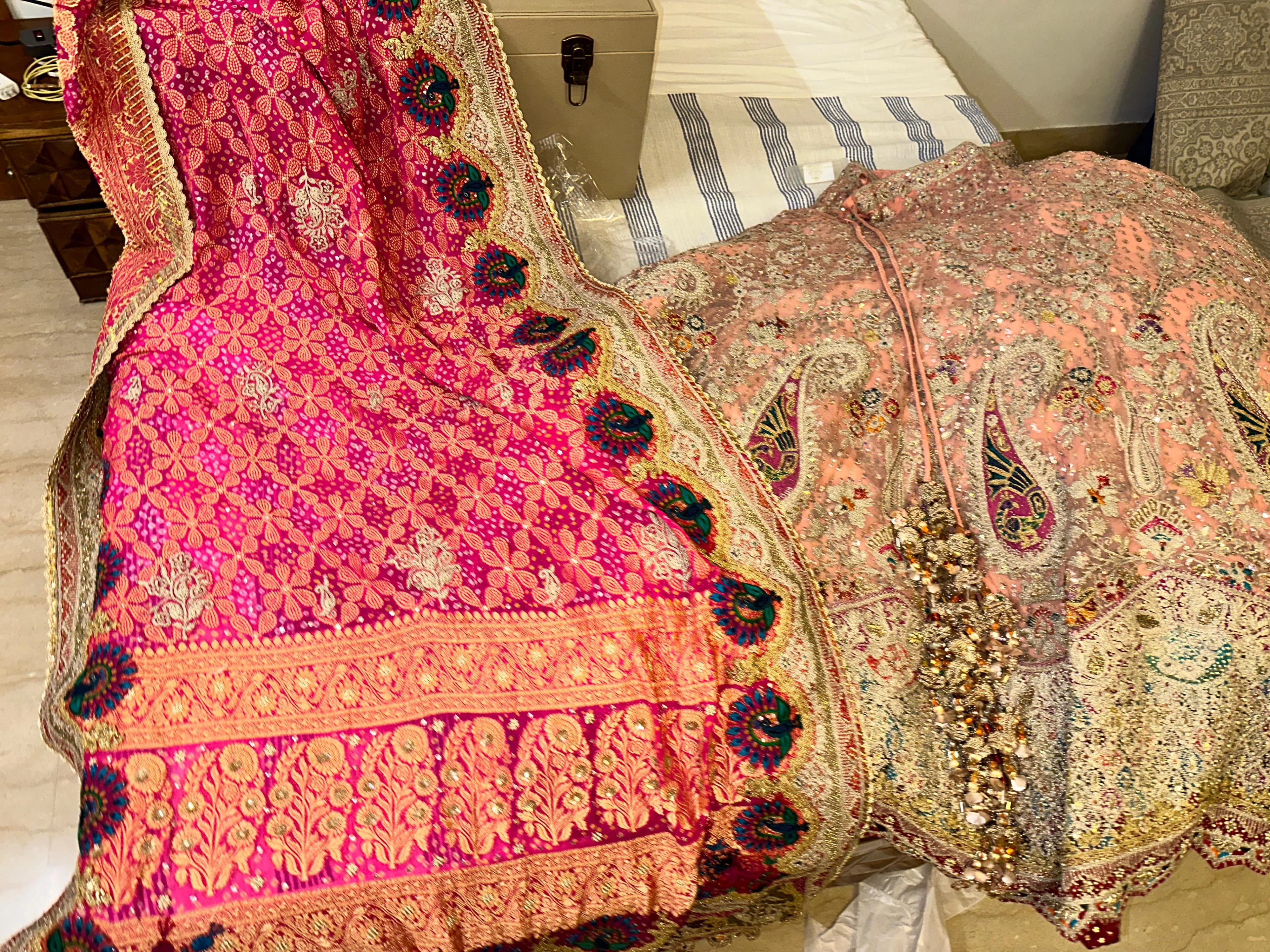 Image 4 of Pink Lehenga by Custom / Other