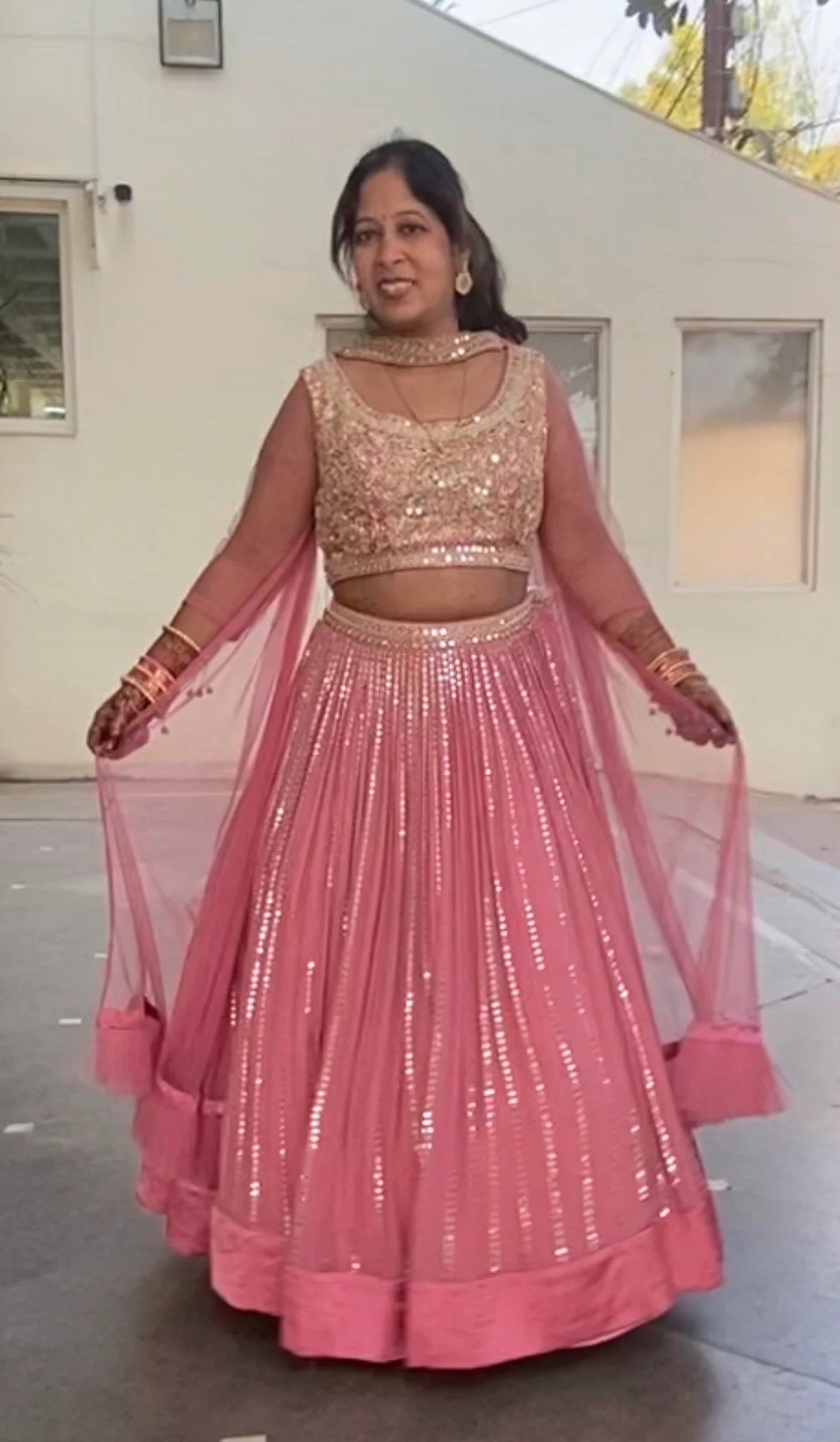 Image 2 of Pink Lehenga by Custom / Other
