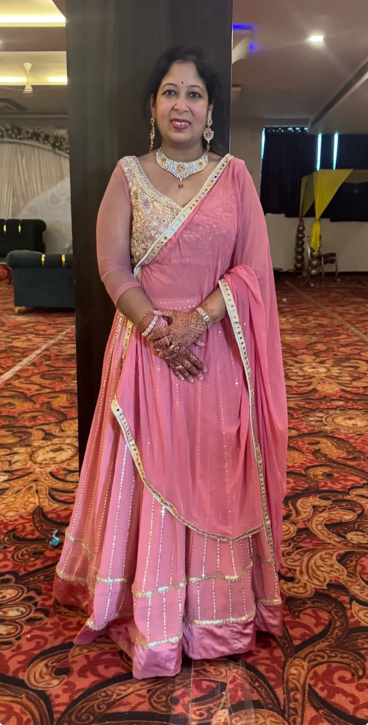 Image 1 of Pink Lehenga by Custom / Other