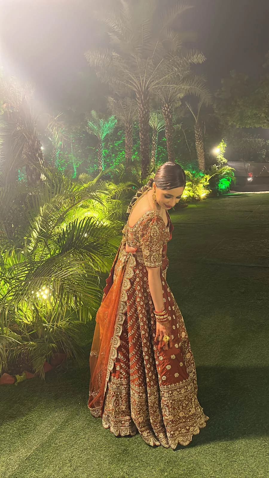 Image 1 of Red Lehenga by Custom / Other