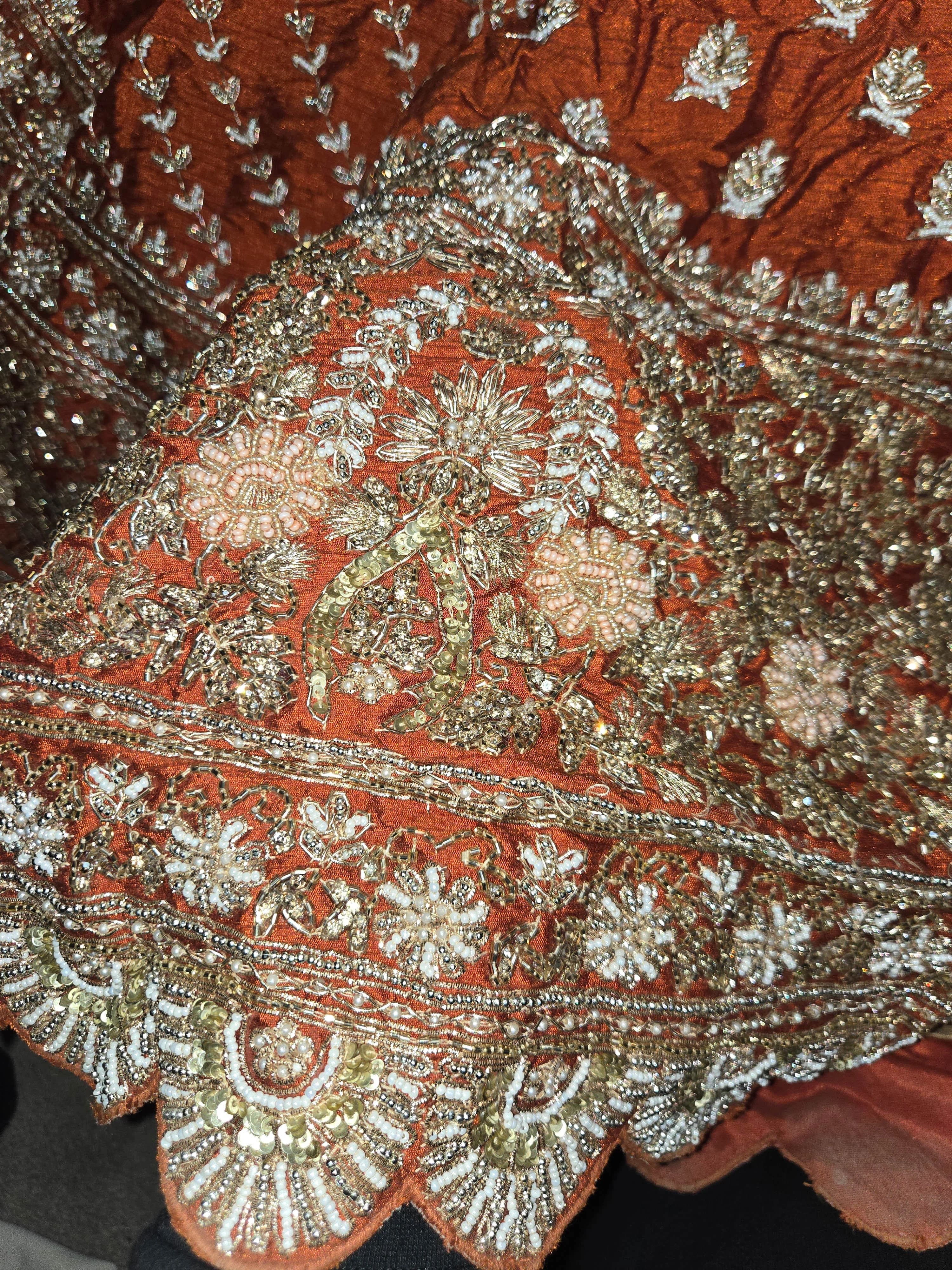 Image 2 of Red Lehenga by Custom / Other