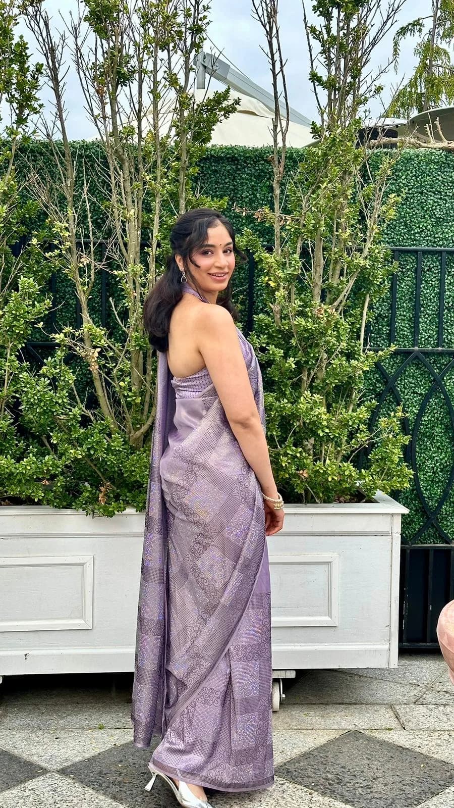 Image 2 of Purple Sari by Custom / Other