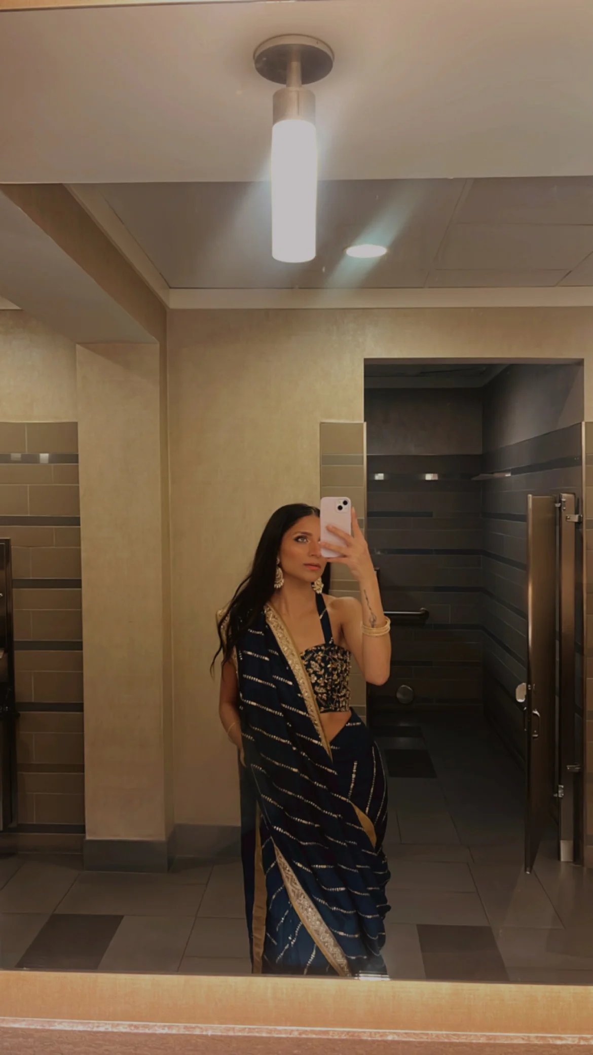 Image 2 of Blue Sari by Custom / Other