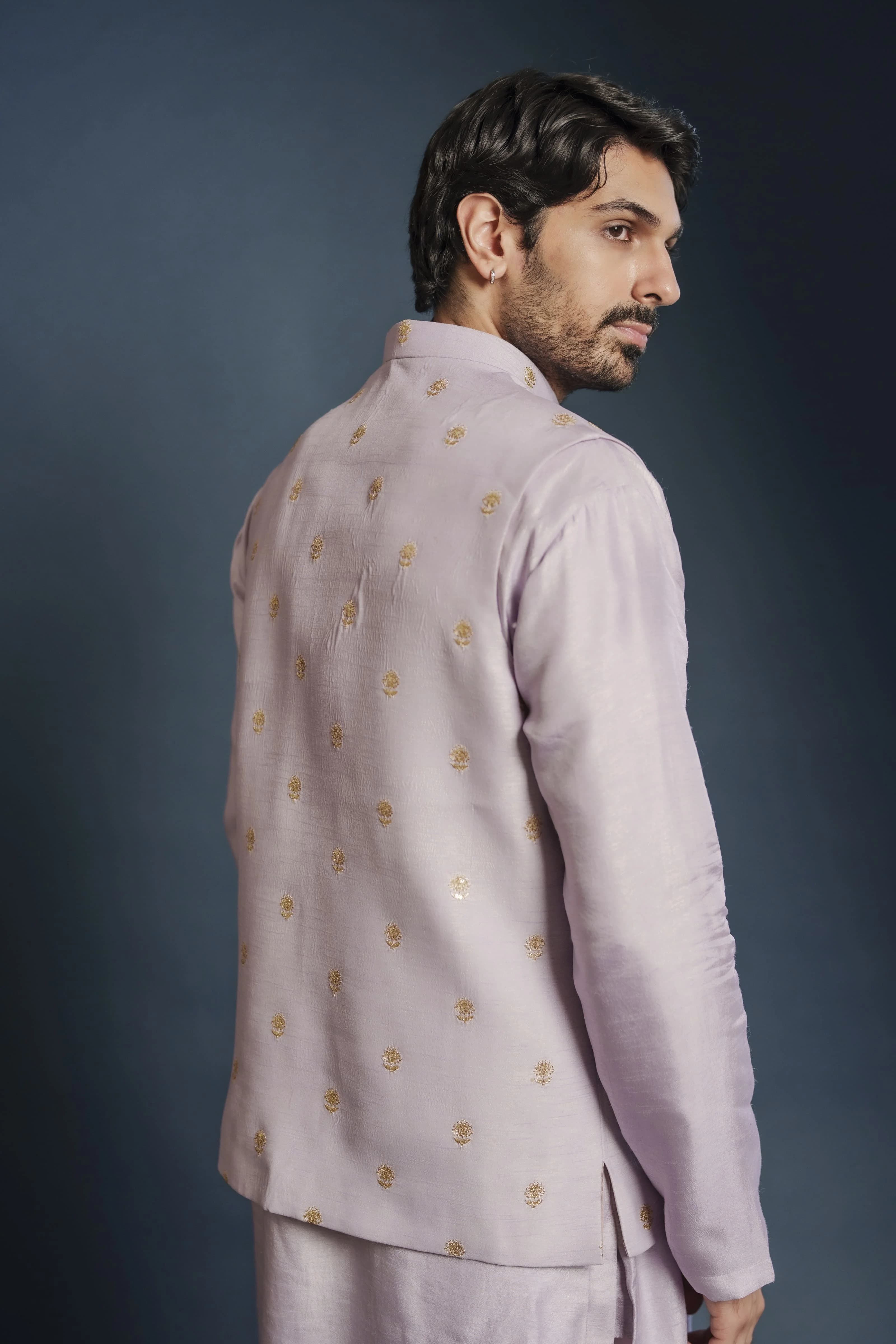 Image 3 of Aayka (3XL) - Ansel kurta with Vest (Lavender)