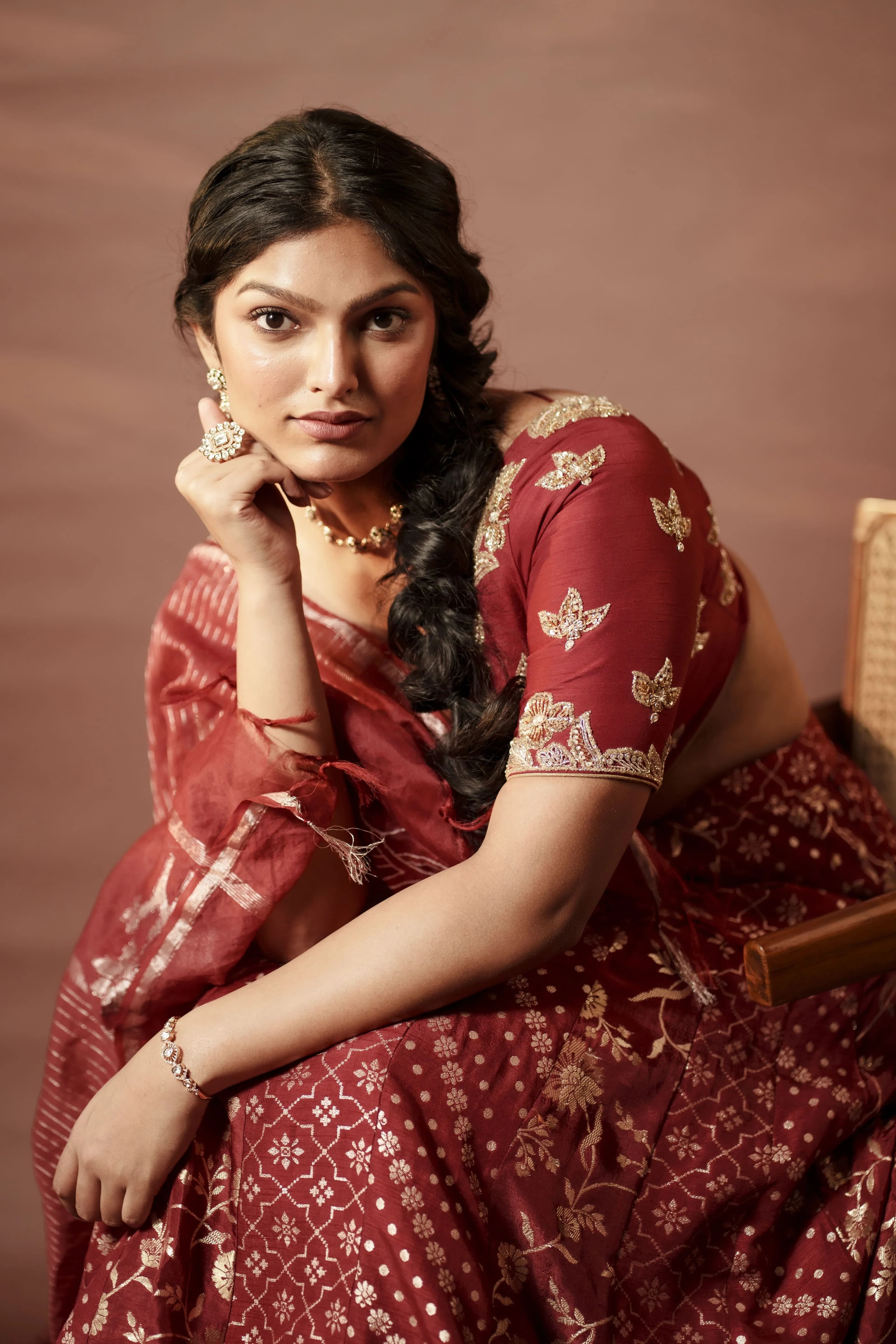 Image 3 of Aayka (L) - Sravya II Lehenga (Hot Pink)