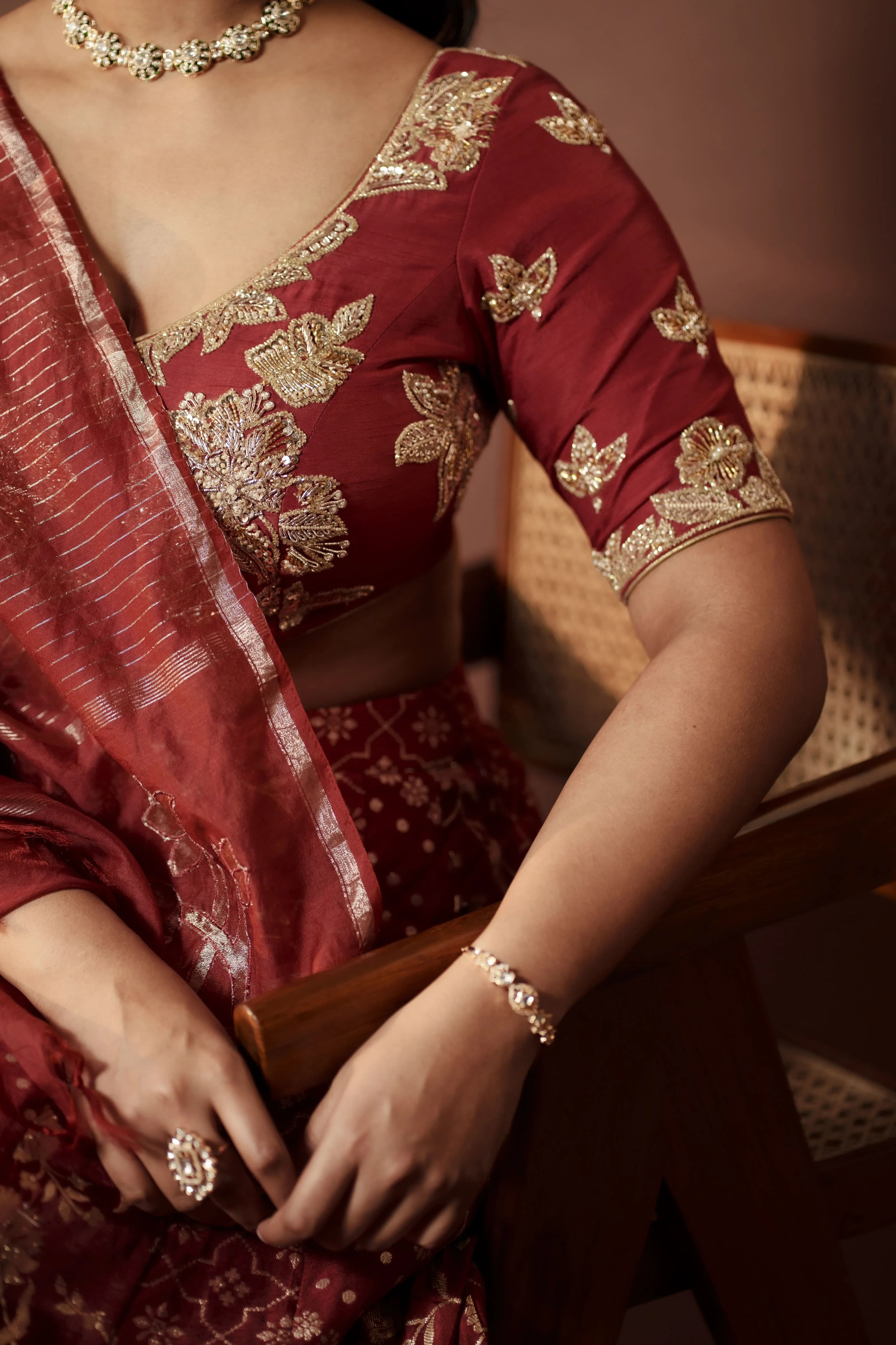 Image 5 of Aayka (L) - Sravya II Lehenga (Hot Pink)