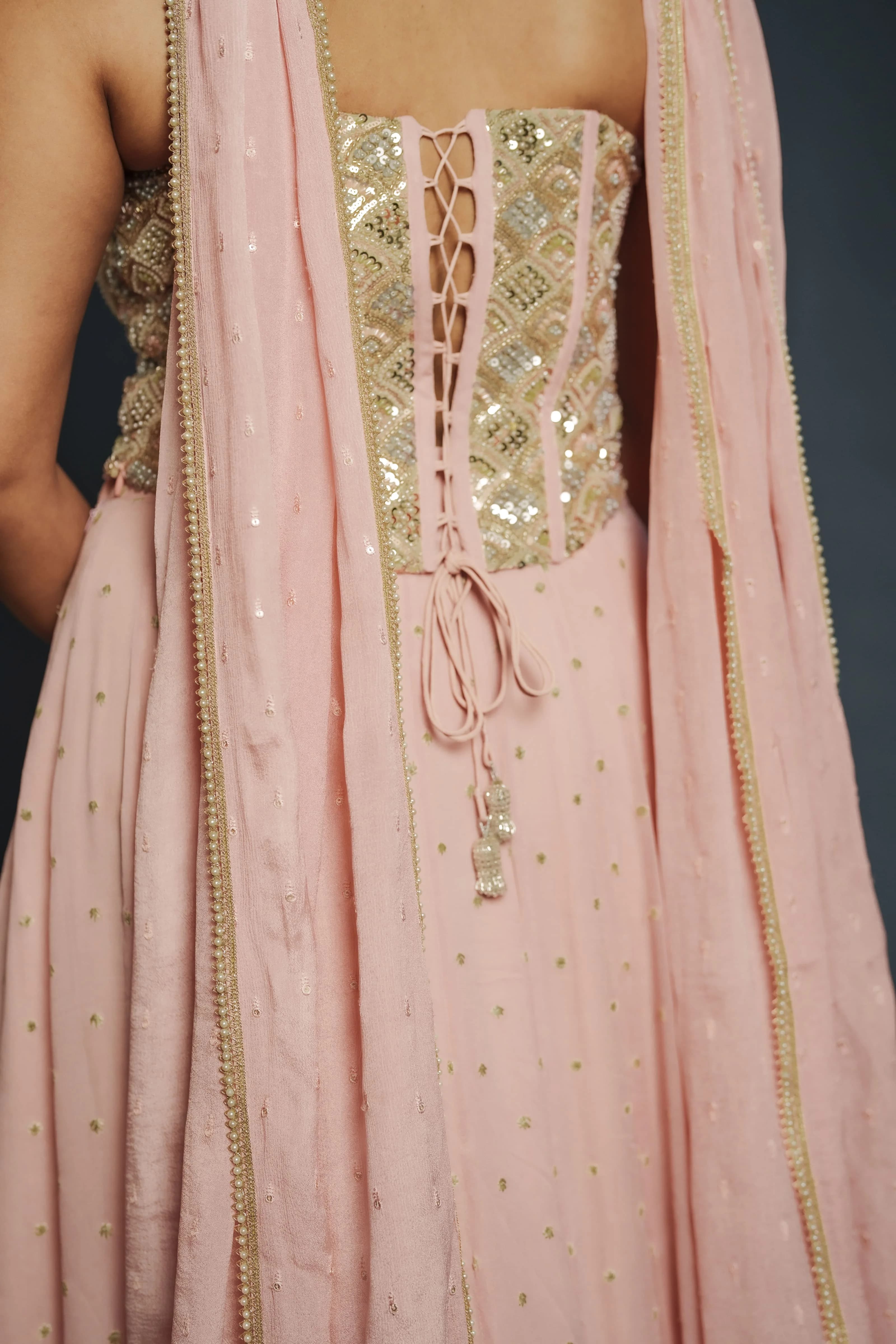 Image 5 of Aayka (L) - Tanvi Coral Set