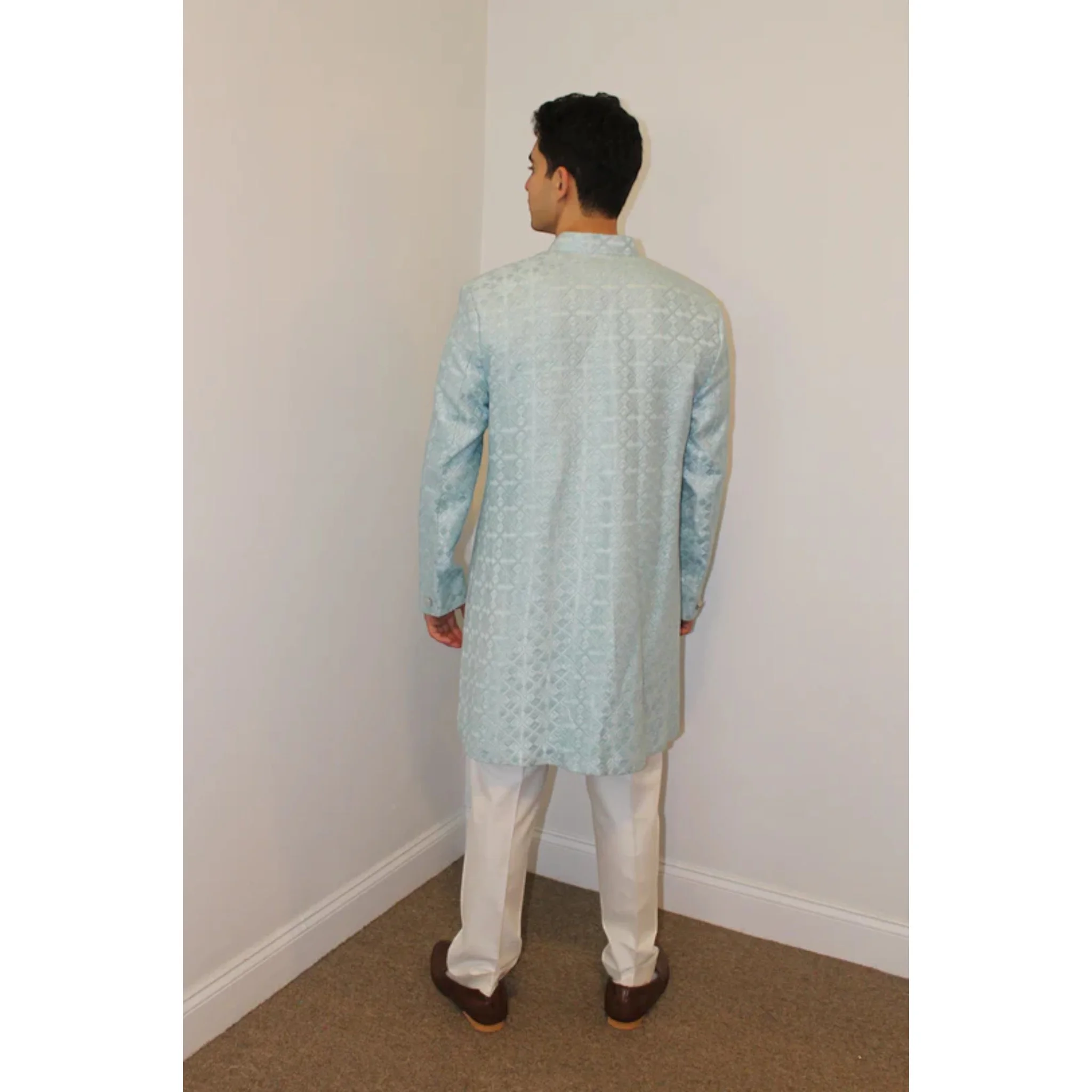 Image 2 of Aayka (46) - Nasir Sherwani (Light Blue)