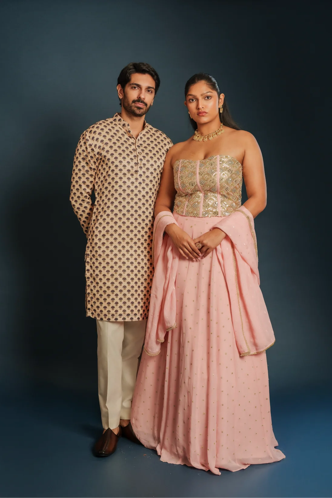 Image 5 of Aayka (L) - Tanvi Coral Set