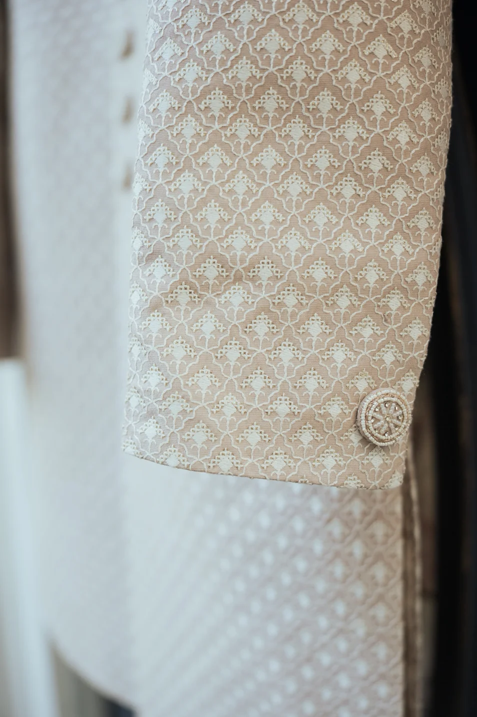 Image 2 of Cream Sherwani by Custom / Other