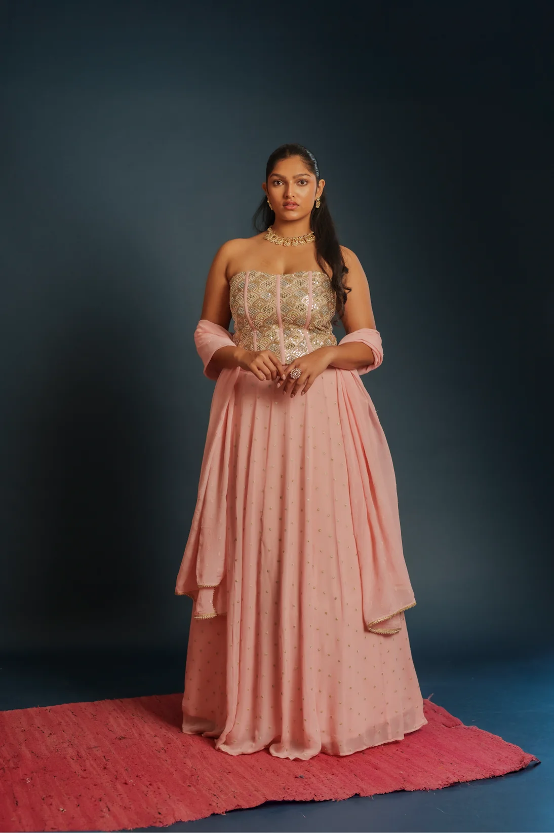Aayka - Tanvi Coral Set