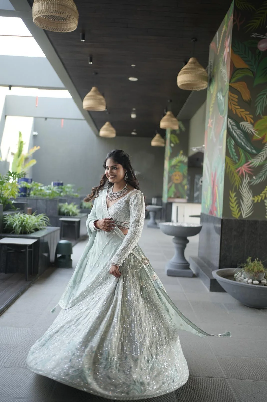 Silver Lehenga