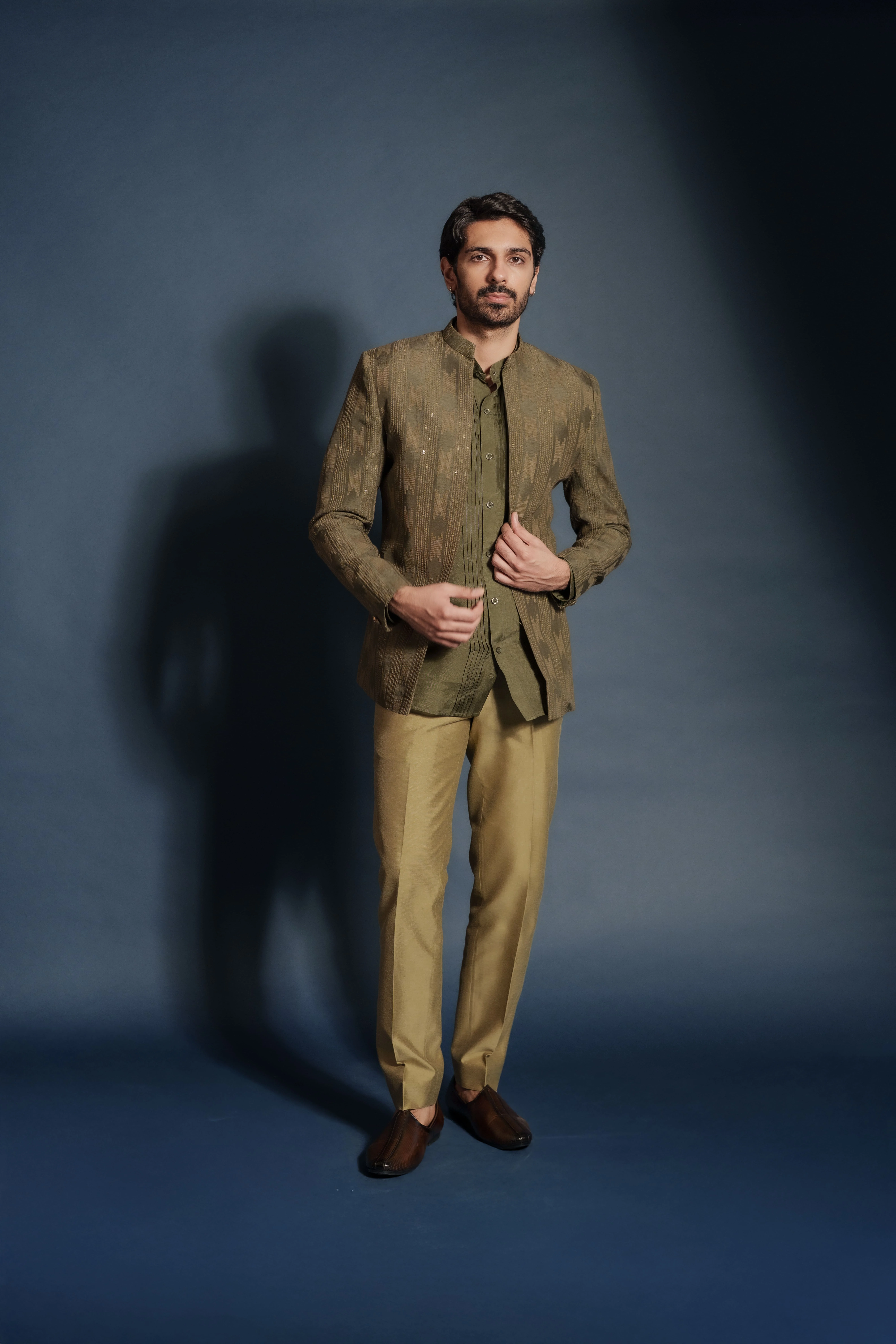 Aayka - Ranveer Set (Olive)
